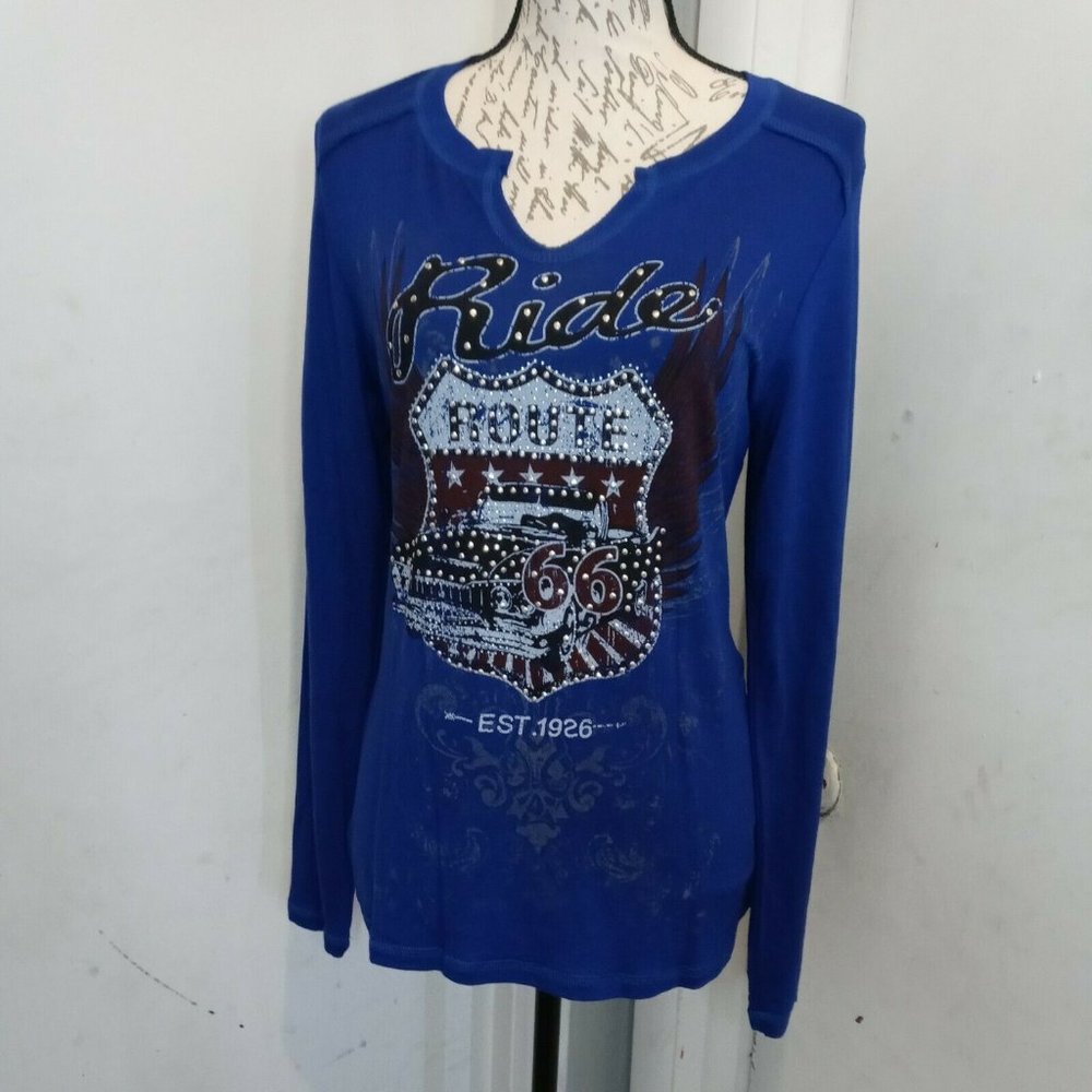 Liberty Wear Women's Kicks on 66 Long Sleeves Teal